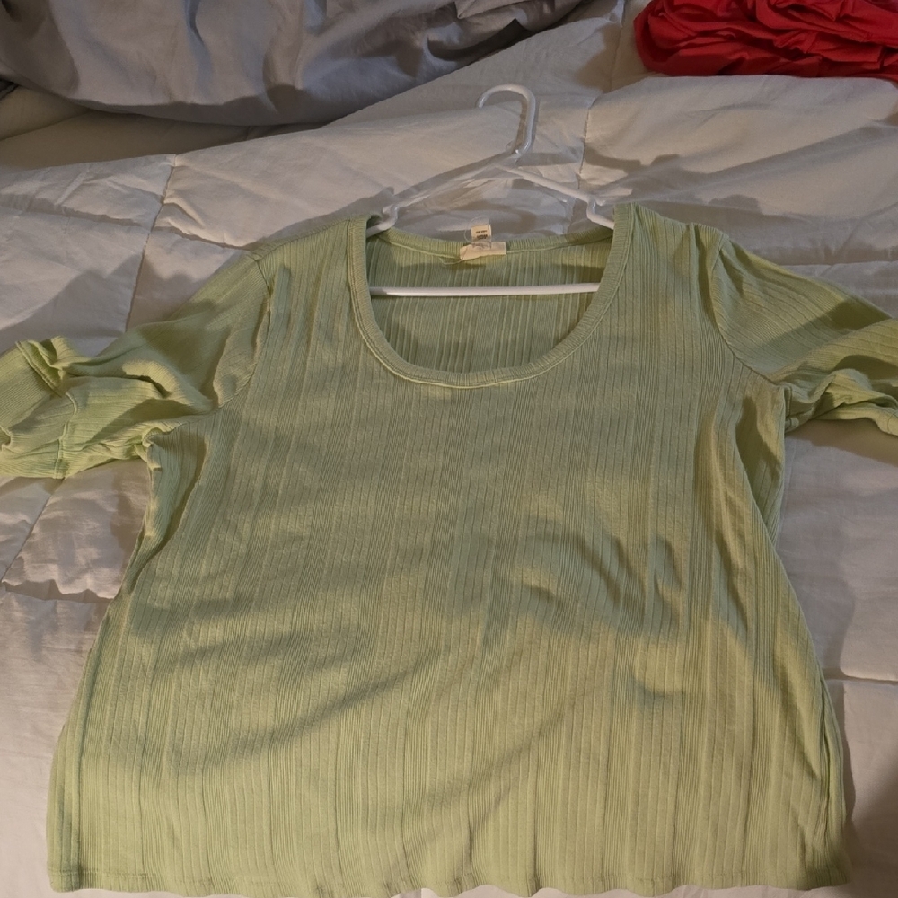 a.n.a Light Green Women's Top